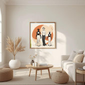 Force Silencieuse – Art mural abstrait féminin III