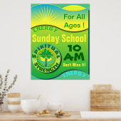 Force spirituelle Affiche de l'école du dimanche (Cuisine)