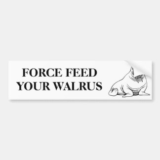 FORCE VOET JE WALRUS BUMPERSTICKER