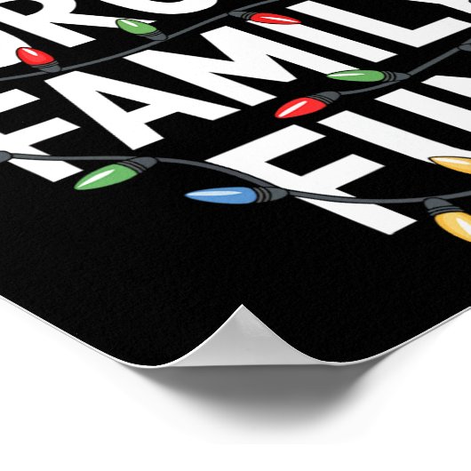 Forced Family Fun Mannen Vrouwen Kinder Kerst Pyja Poster (Hoek)