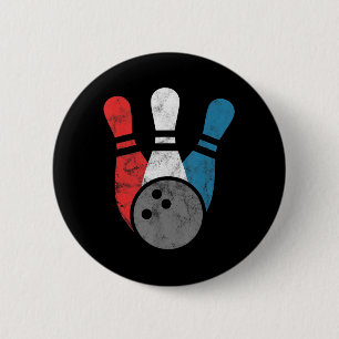 forceerde Bowling voor mannen, Bowling-spelden en  Ronde Button 5,7 Cm