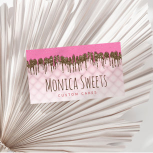 forceren van drip leuke scriptcake en snoepgoed ba visitekaartje