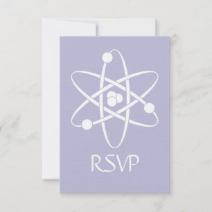 Forces attractives en Lavender carte RSVP