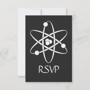 Forces attractives en noir carte RSVP