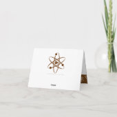 Forces attrayantes dans le carte de remerciements (Dos)