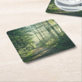 Forces | Forest Path Hamburg Germany Vierkante Kartonnen Onderzetter (Schuin)