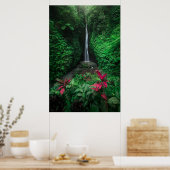 Forces | Leke Leke Waterfalls in Bali Poster (Keuken)