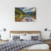 Forces | Maroon Bells Colorado Canvas Afdruk (Insitu (Slaapkamer))