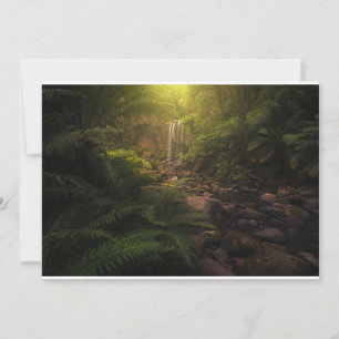 Forces Sunlight Highlights Waterfall Bedankkaart