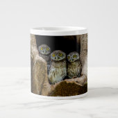 Forces | Three Owls Looking Extra Grote Beker (Voorkant)