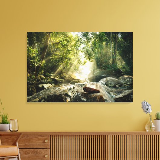 Forces | Tropical Jungle Forest Canvas Afdruk (Insitu (Woonkamer))