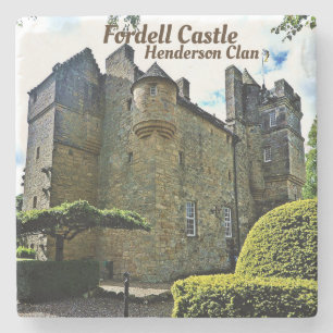 Fordell Castle - Scottish Henderson Clan Stenen Onderzetter