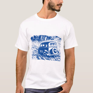 Fording the River - Deep Blue T-shirt
