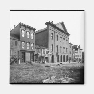 Ford's theater in Lincoln's tijd. Washington D.C. Magneet