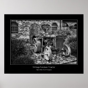  Fordson Tractor, foto met fijne kunst Poster