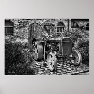  Fordson Tractor, foto met fijne kunst Poster