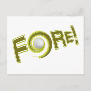 FORE ! carte postale personnalisée