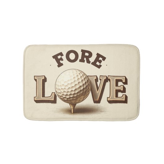 Fore Love Golf Badmat voor Golfers (Voorkant)