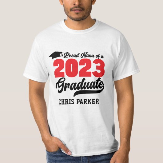 Fore NANA van een 2023 Afstuderen oud script T-shirt (Voorkant)