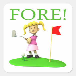 Fore Vierkante Sticker