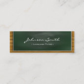 Foreign Language Tutor - Cool Blackboard Personal Mini Visitekaartje (Voorkant)
