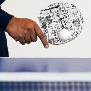 Foreign Torn Peeled Billboard Wall Pearl Celluloid Tafeltennisbatje