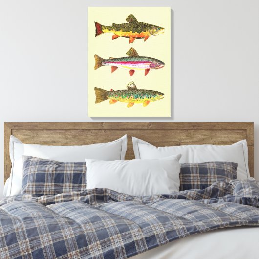 forel canvas afdruk (Insitu (Slaapkamer))