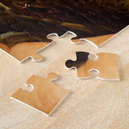 forel en vliegen legpuzzel (Zijkant)