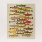 forel- en zalmpuzzel legpuzzel (Verticaal)