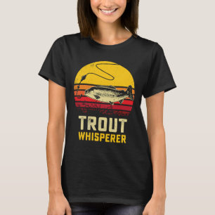 forel fluisteraar retro forel vis Vissen F T-shirt