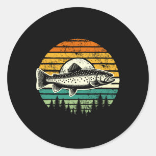 Forel Fly Vissen Outdoor Forest Natuur Wildlife V Ronde Sticker
