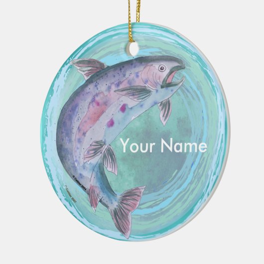 Forel Geviste aangepaste ornament (Links)