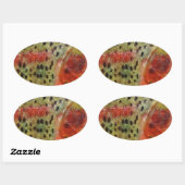 forel in handen ovale sticker (Vel)