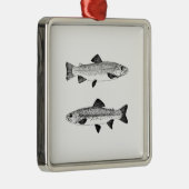  forel kunst metalen ornament (Rechts)
