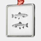  forel kunst metalen ornament (Links)