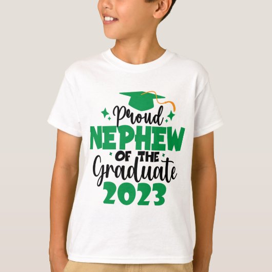 Forel NEPHEW van een klasse van 2023 Afstuderen Fu T-shirt (Voorkant)