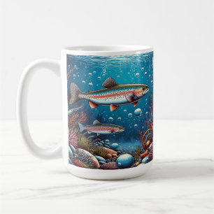 Forel Onderwater Rivier Natuur Koffiemok