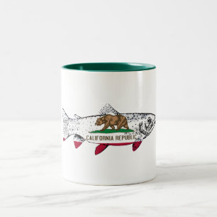 Forel uit California vissen Tweekleurige Koffiemok