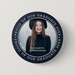 Forel van onze Afstuderen 20XX Foto Afstuderen Ronde Button 5,7 Cm
