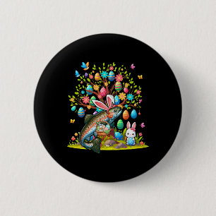 Forel Vis Bunny Paaseieren Schattigee Boomkostuum Ronde Button 5,7 Cm