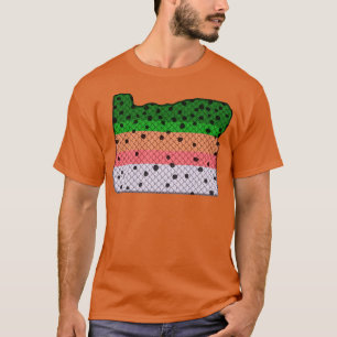 Forel vissen Regenboogforel Patroon Oregon State M T-shirt