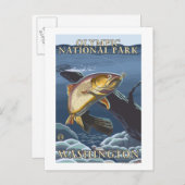 forel Vist doorsnede 4 Briefkaart (Voorkant / Achterkant)