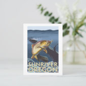 forel Vist dwars door de zon, Briefkaart (Staand voorkant)