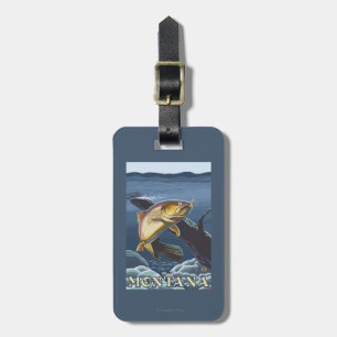 Forel Vist dwarsdoorsnede — Montana Bagagelabel