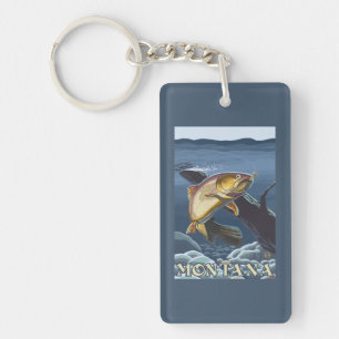Forel Vist dwarsdoorsnede — Montana Sleutelhanger