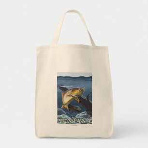 Forel Vist dwarsdoorsnede — Montana Tote Bag
