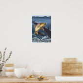 forel Vist dwarsdoorsnede - West-geelsteen, Poster (Keuken)