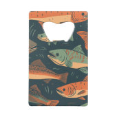 Forel Vist Monogram Kredietkaart Flessenopener (Achterkant)