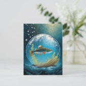 forelvis Gevist Briefkaart (Staand voorkant)