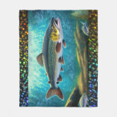 forelvis Gevist Fleece Deken (Voorkant)